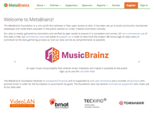 Tablet Screenshot of metabrainz.org
